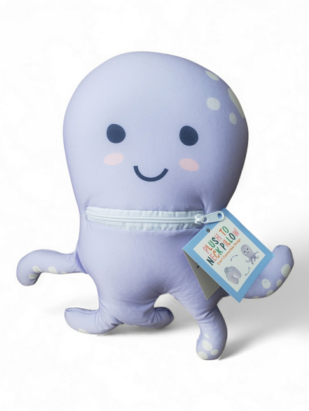 Vivitar Transform Plush to Neck Pillow Octopus - Lavender